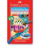 Faber-Castell 115929 Aquarel 12'li Kuru Boya Kalemi