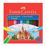 Faber Castell 116412 Yarım Boy 12 Renk Karton Kutu Kuru Boya