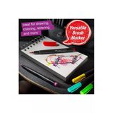 Faber Castell 116451 - Black Edition Keçeli Kalem Seti, 10'Lu Kutu, Fırça Uçlu, Çocuklar Ve Yetişkinler İçi