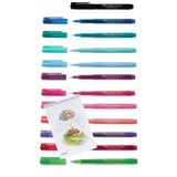 Faber Castell 12 ADET BROADPEN O.8MM Tükenmez Kalem ve A6 Bloknot