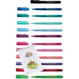 Faber-Castell 12 Adet Broadpen O.8mm Tükenmez Kalem ve A6 kitapsev not defteri