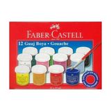 Faber-Castell 12 Adet Guaj Boya 15 ml Renkli Çocuklar İçin Güvenli Yaratıcılık Seti