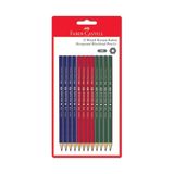 Faber-Castell 12 Adet Köşeli Kurşun Kalem Ergonomik ve Dayanıklı Tasarım ile Okul İçin İdeal