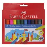 Faber Castell 12 Li Jumbo Keçeli Kalem Renkli Set ( 1 ADET ) Çizim İçin Uygun