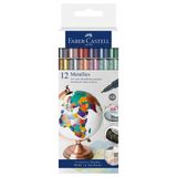 Faber Castell 12 li Metalik Markör Set