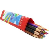 Faber-Castell 12 Li Üçgen Boya Kalemi Seti Ergonomik Tasarım ve Canlı Renklerle Çizim Deneyimi