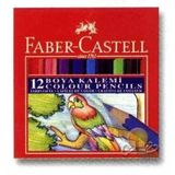 Faber-Castell 12 Renk 1-2 Boy Kuru Boya Kalemi