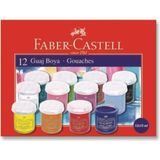 Faber-Castell 12 Renk 15 ml Guaj Boya Seti – Canlı ve Yoğun Renkler, Sanat ve Hobi Kullanımına Uygun