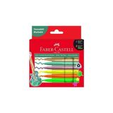 Faber-Castell 12 Renk Comfort Keçeli Kalem Metalik+ Neon Yıkanabilir ve Kullanışlı (155132)
