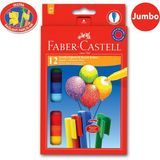 Faber-Castell 12 Renk Eğlenceli Jumbo Keçeli Kalem Seti Kullanışlı Ölçüler ile
