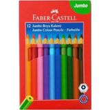 Faber-Castell 12 Renk Jumbo Kuru Boya Seti Ergonomik Tasarım ile Çocuklar İçin Eğlenceli