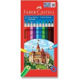 Faber-Castell 12 Renk Kuru Boya Kalemi Jumbo Gövdeli Parlak Renkler ile Kırtasiye Ürünü