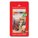 Faber-Castell 12 Renk Metal Kutu Boya Kalemi