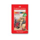 Faber Castell 12 Renk Metal Kutu Kuru Boya
