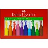 Faber-Castell 12 Renk Pastel Boya 1 Adet Çok Renkli Tek Ebat Çocuklar İçin