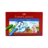Faber-Castell 12 Renk Pastel Boya Çocuklar İçin Yumuşak Kullanım 11.5 mm 74 mm