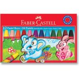 Faber-Castell 12 Renk Pastel Boya Karton Kutu Çocuklar İçin Güvenli Eğlenceli Sanat Malzemesi