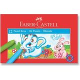 Faber-Castell 12 Renk Pastel Boya Seti Kız Çocuklar İçin Canlı Renkler ve Kolay Kullanım