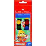 Faber-Castell 12 Renk Sulu Boya Küçük Boy Seti ve Sıvı Yapıştırıcı 181745 Parlak Renkler