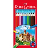 Faber-Castell 12 Renk Tam Boy Karton Kutu Boya Kalemi