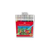 Faber-Castell 12 Renk Yıkanabilir Keçeli Kalem Renkli Set Ergonomik Tasarım