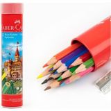 Faber Castell 12 Renkli Metal Kutuda Kuru Boya Kalemi Seti ile Yaratıcılığınızı Geliştirin