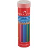 Faber-Castell 12'li Jumbo Üçgen Kuru Boya Kalemi Canlı Renkler Ergonomik Tasarım ile Kolay Kullanım