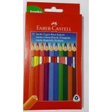 Faber Castell 12'li Jumbo Üçgen Kuru Boya