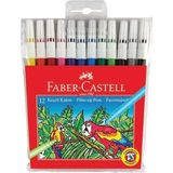 Faber-Castell 12'li Keçeli Kalem Seti Çocuklar İçin Güvenli Renkli ve Dayanıklı Araç Gereçler