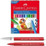 Faber-Castell 12'li Keçeli Kalem Seti Renkli Yeni Midi Gövde ile Kullanım Kolaylığı Sağlar
