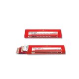 Faber Castell 12'li Kırmızı Kopya Kalemi, Yüksek Kaliteli Mine, Kırılmaya Dayanıklı Uç, Ergonomik Gövde