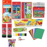 Faber-Castell 12'li Kırtasiye Seti Renkli Boyalar 1 Adet Türkiye Menşeli Eğlenceli Oyun Malzemeleri