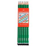 Faber-Castell 12'li Köşeli Mercanlı Kurşun Kalem