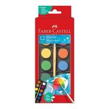 Faber-Castell 12'li Küçük Boy Suluboya Set 1 Adet Araç Gereçler İçin Renkli Boyalar - --
