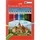 Faber-Castell 12'li Kuru Boya Kalemi Renkli ve Çeşitli Ölçülerde Sanat İçin - 12 Adet - Çok Renkli