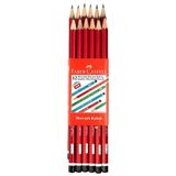 Faber Castell 12'Li Mercanlı Kırmızı Kalem
