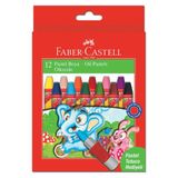 Faber-Castell 12'li Pastel Boya Canlı Renk Seçenekleriyle 3-6 Yaş Arası Çocuklar İçin