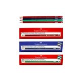 Faber Castell 12'li Yeşil 12'li Mavi 12'li Kırmızı Kopya Kalemi