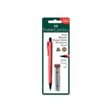 Faber Castell 1350 Econ 0.5 mm Kırmızı Versatil Kalem + 0.5 mm Kalem Ucu