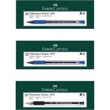 Faber Castell 1425 20 Mavi 10 Siyah İğne Uç Tükenmez Kalem
