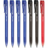 Faber-Castell 1425 Auto Mavi-Siyah-Kırmızı Tükenmez Kalem 7'li Karışık Set