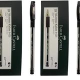 Faber-Castell 1425 İğne Uç Tükenmez, 10'lu, Siyah 2li paket