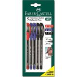 Faber-Castell 1425 Iğne Uçlu Renkli Tükenmez Kalem 5'li (8'li Paket)