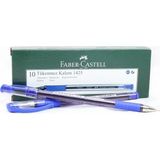 Faber-Castell 1425 Iğne Uçlu Tükenmez Kalem 10'lu Avantajlı Paket - Mavi