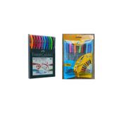 Faber Castell 1425 Tükenmez Kalem Ailesi 10 lu + Tükenmez Kalem Vega Karışık Renkli Kalem 10 lu Set