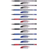 Faber Castell 1425 Tükenmez Kalem Seti, 10'lu, 4 Siyah, 4 Mavi, 2 Kırmızı