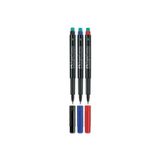 Faber Castell 1523 Asetat Kalemi S 3'lü Set Siyah-kırmızı-mavi