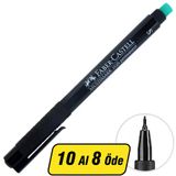 Faber-Castell 1523 Permanent Asetat Kalem Siyah S Uç - 10 Al 8 Öde