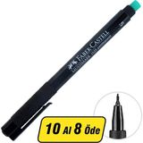 Faber-Castell 1523 Permanent Asetat Kalem Siyah S Uç - 10 Al 8 Öde
