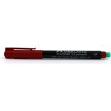 Faber Castell 152321 S Seri Kırmızı 10 lu Paket Permanent Asetat Kalemi